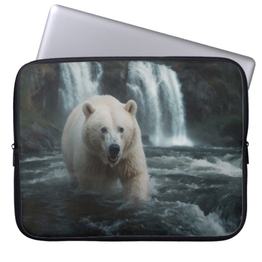 Witte Geestbeer Laptop Sleeve (Voorkant)