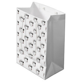 Witte geesten en zwarte katten Witte Halloween Medium Cadeauzakje