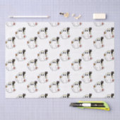 Witte Geesten en Zwarte Katten Witte Halloween Tissuepapier (Craft)