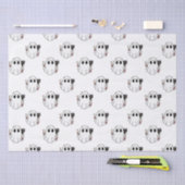 Witte Geesten en Zwarte Katten Witte Halloween Tissuepapier (Craft)