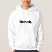 Witte gehaakte sweatshirt met "Bench". (Voorkant)