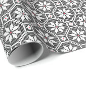 Witte geïsoleerde lace-structuur op zwarte achterg cadeaupapier (Rol Hoek)