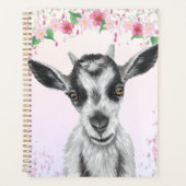 Witte geit met Flowers Planner (Voorkant)