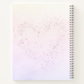 Witte geit met Notitieboek van bloemen (Achterkant)