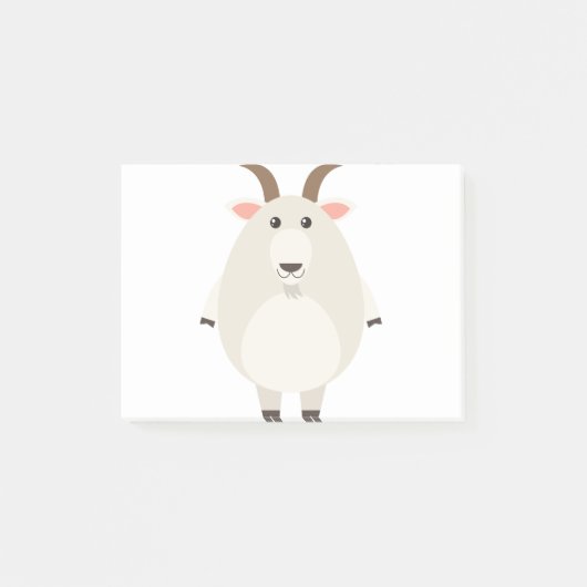 Witte geit post-it® notes (Voorkant)