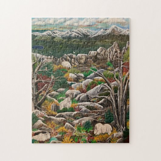 Witte Geiten van Mount Ireland Legpuzzel (Verticaal)