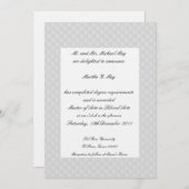 Witte gelaagde leder met dwarsdoorsnede Afstuderen Kaart (Voorkant / Achterkant)