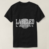 Witte gelabelde Lawless Logo Classic T-Shirt (Design voorkant)