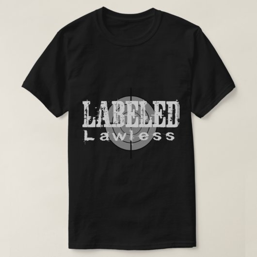 Witte gelabelde Lawless Logo Classic T-Shirt (Design voorkant)