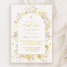 Witte gele bloemen Eerste Heilige Communie