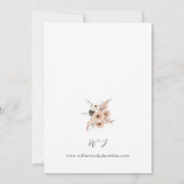 Witte & Gele Bloemen Huwelijk 2 Kaart (Achterkant)