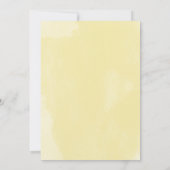 Witte Gele Bloemige Madeliefjes Script Bruidsmeisj Kaart (Achterkant)