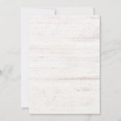 Witte Gele Boho Bloemstuk Tafel Nummers Kaart (Achterkant)