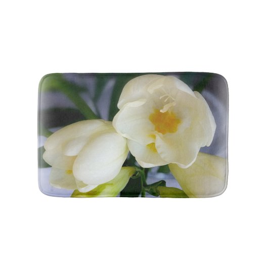 witte gele diepte badmat (Voorkant)