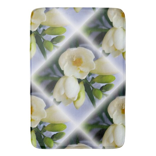 witte gele diepte badmat (Voorkant Verticaal)