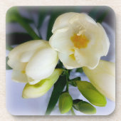 witte gele diepte bier onderzetter (Voorkant)