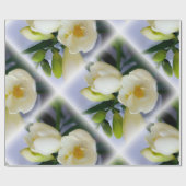 witte gele diepte cadeaupapier (Vlak)