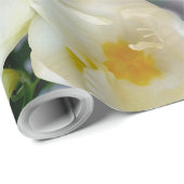 witte gele diepte cadeaupapier (Rol Hoek)