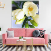 witte gele diepte canvas afdruk (Insitu (Woonkamer))