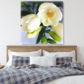 witte gele diepte canvas afdruk (Insitu (Slaapkamer))