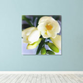 witte gele diepte canvas afdruk (Insitu (Houten vloer))