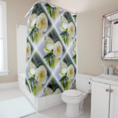 witte gele diepte douchegordijn (In situ)