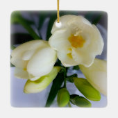 witte gele diepte keramisch ornament (Achterkant)