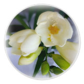 witte gele diepte keramische knop (Voorkant)