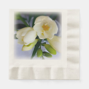 witte gele diepte servet