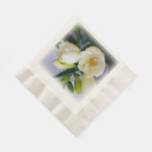 witte gele diepte servet (Hoek)