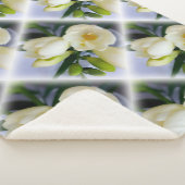 witte gele diepte sherpa deken (3/4)