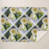 witte gele diepte sherpa deken (Voorkant (horizontaal))