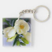 witte gele diepte sleutelhanger (Achterkant)