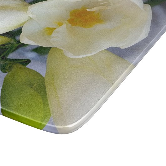 witte gele diepte snijplank (Hoek)