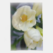 witte gele diepte theedoek (Verticaal)