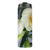 witte gele diepte thermosbeker (Voorkant)