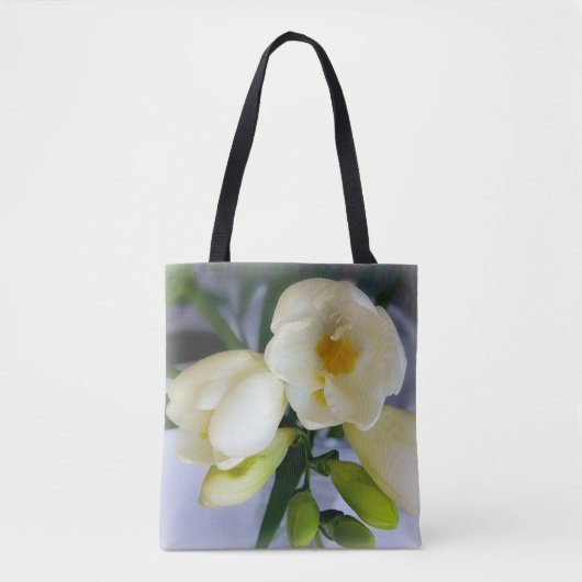 witte gele diepte tote bag (Voorkant)