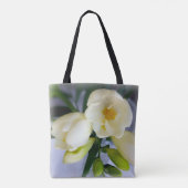 witte gele diepte tote bag (Achterkant)