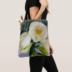 witte gele diepte tote bag
