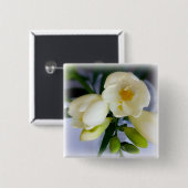 witte gele diepte vierkante button 5,1 cm (Voorkant /achterkant)