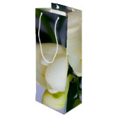 witte gele diepte wijn cadeautas (Achterkant Gekanteld)