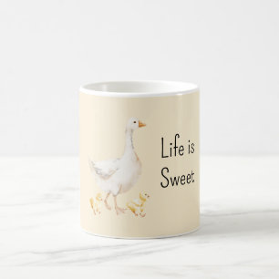 Witte Gele Eenden Koffiemok