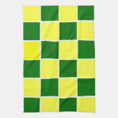 Witte, gele en groene controleurs keukenhanddoeken (Verticaal)