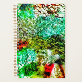 Witte gele gladde planner, Kalmerende textuur jofu Planner