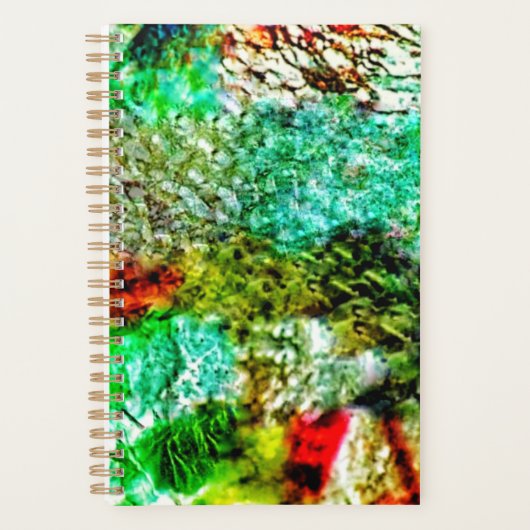 Witte gele gladde planner, Kalmerende textuur jofu Planner (Voorkant)
