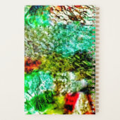 Witte gele gladde planner, Kalmerende textuur jofu Planner (Achterkant)