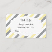 Witte, Gele & Grijze Streep Olifanten Boek Raffle Informatiekaartje (Achterkant)