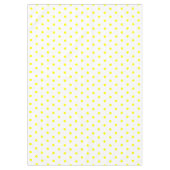 Witte Gele Lemon Polka Dots Tafelkleed (Voorkant)