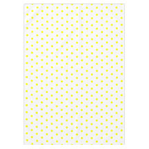 Witte Gele Lemon Polka Dots