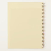 Witte Gele Narcissen Bloem Planner (Achterkant)